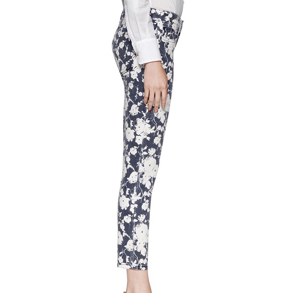 Tory Burch Floral Alexa Cropped Skinny Jean - Picture 6 of 6